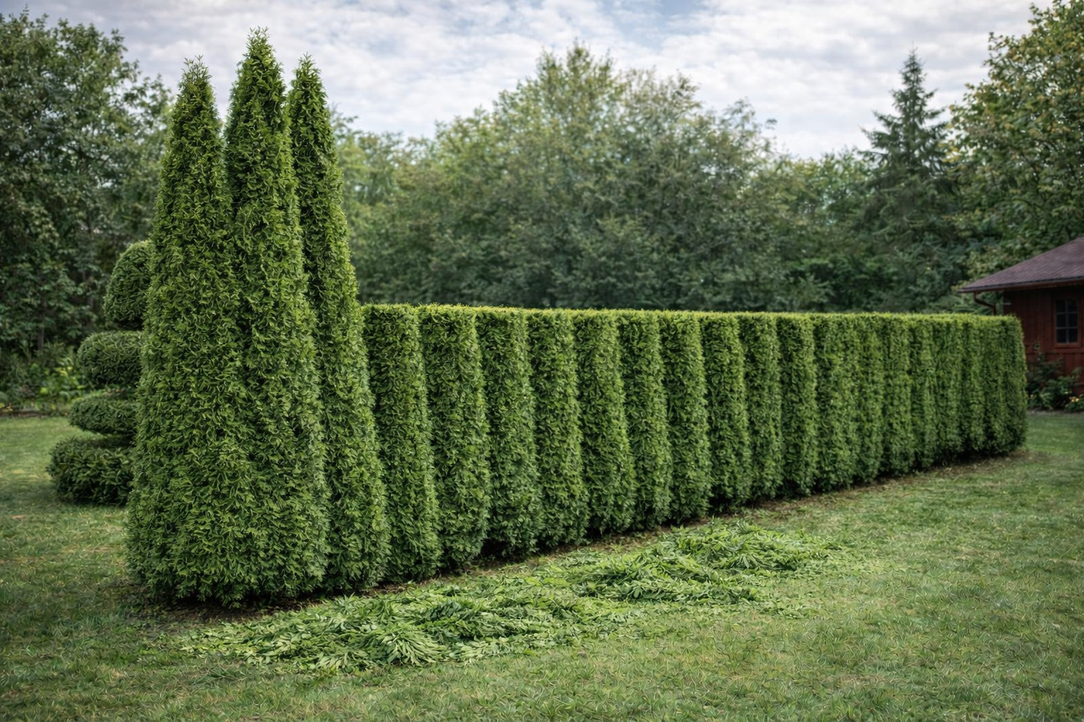 Przycinanie tui i żywopłotu